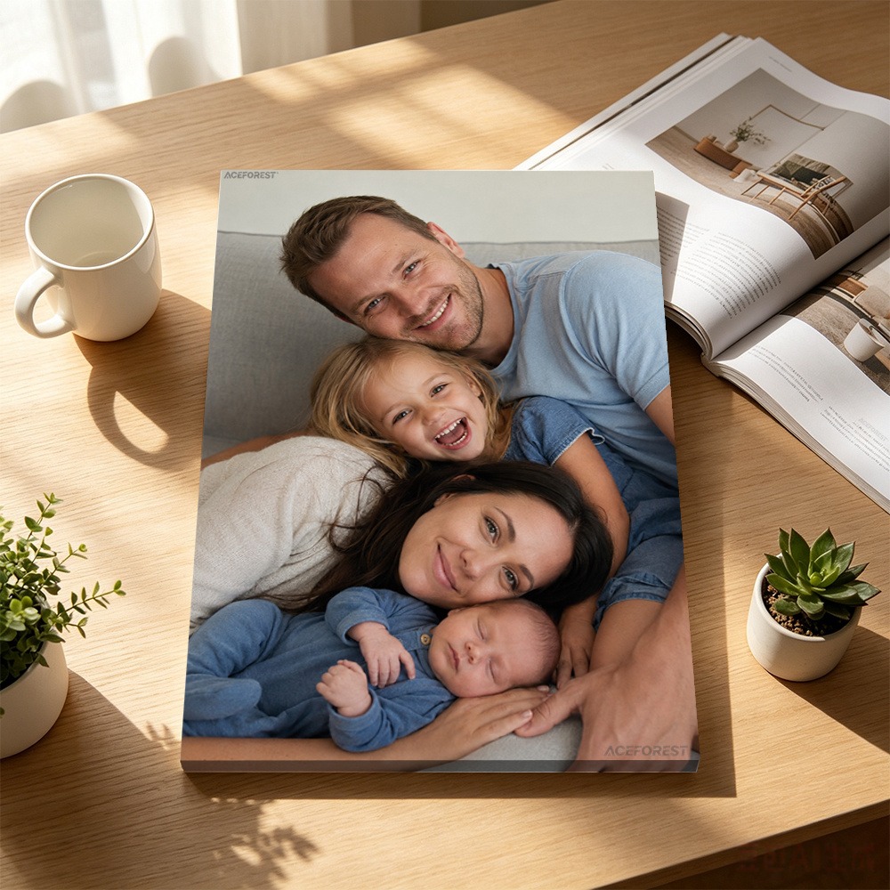 Home Textiles & Decorations - 2D Personalizowane Płótno Fotograficzne z Drewnianą