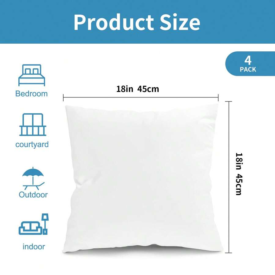 4 sztuki wodoszczelnych wkładó – Pillow Insert 18X18 recenzja i cena